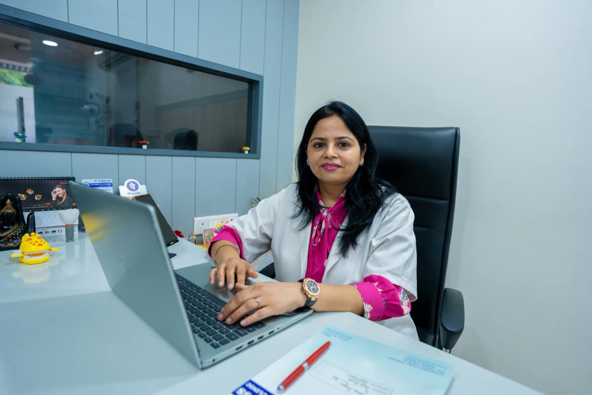 Dr. Archana Mal in her clinic office